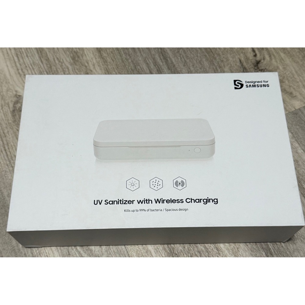 Samsung UV Sanitizer with Wireless Charging -‎ Kills 99% Bacteria - NEW